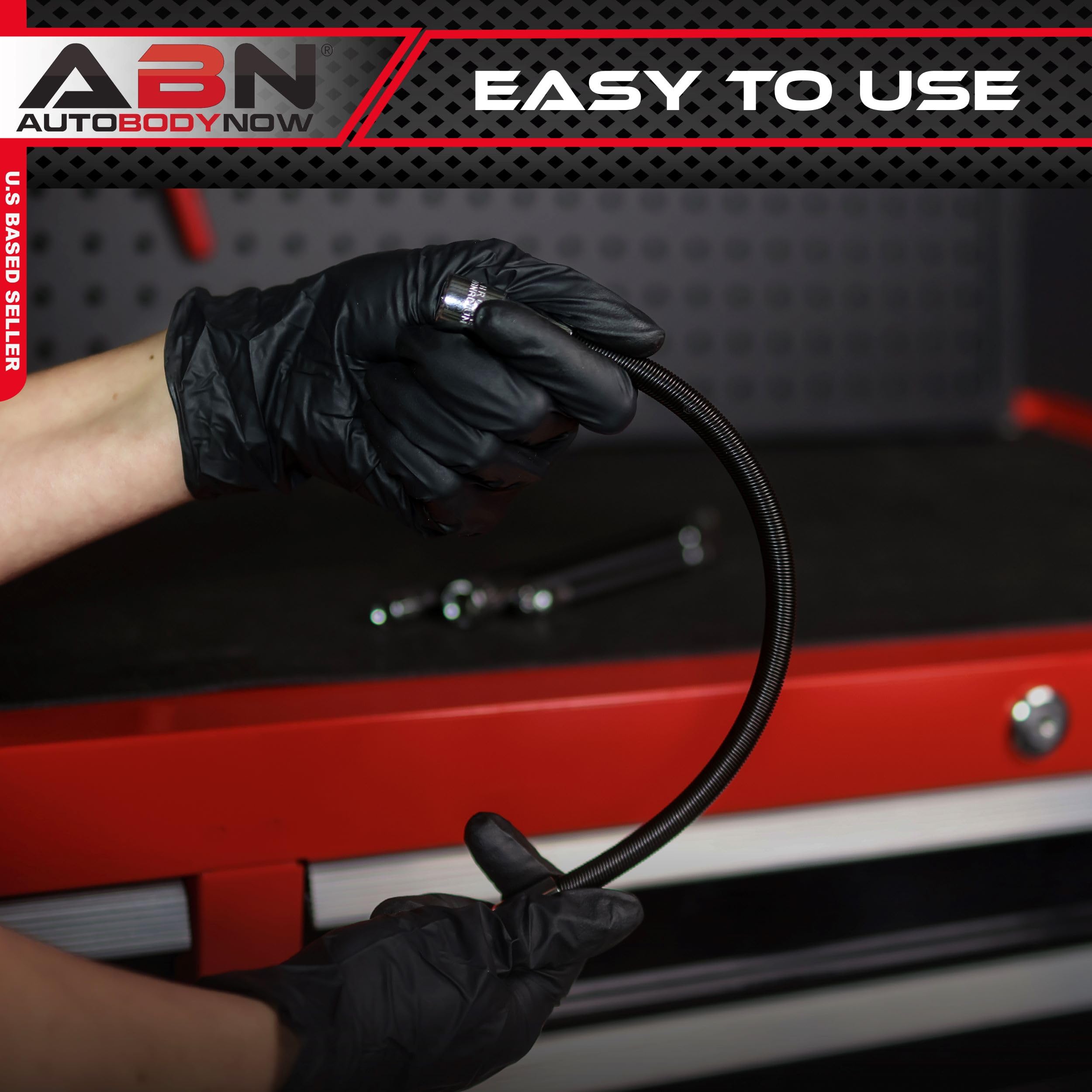 ABN flexible socket extension 6in for 1/4in drive compact reach