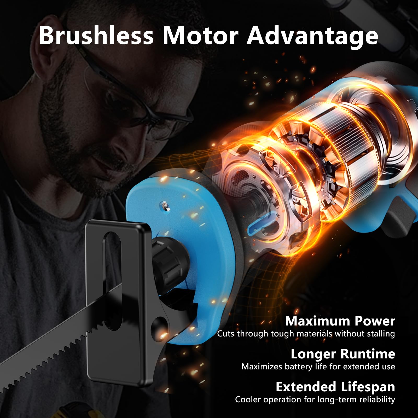 ABNBO brushless motor highlights longer life and cooler operation
