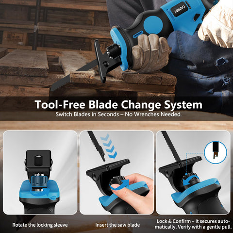 ABNBO variable-speed trigger with safety lock for controlled cuts