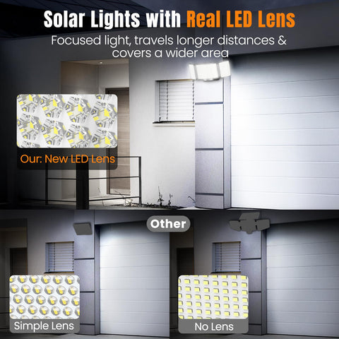 ABODONG three-head design with curved light body for wider illumination.
