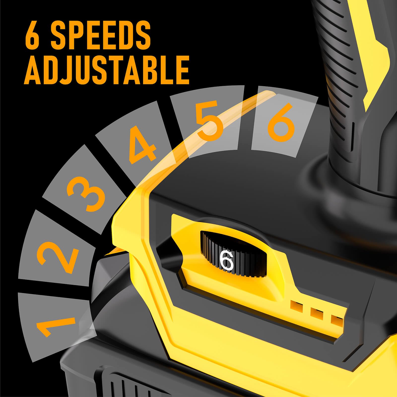 Six-speed control on Abonnylv caulking gun adjustable for different sealants