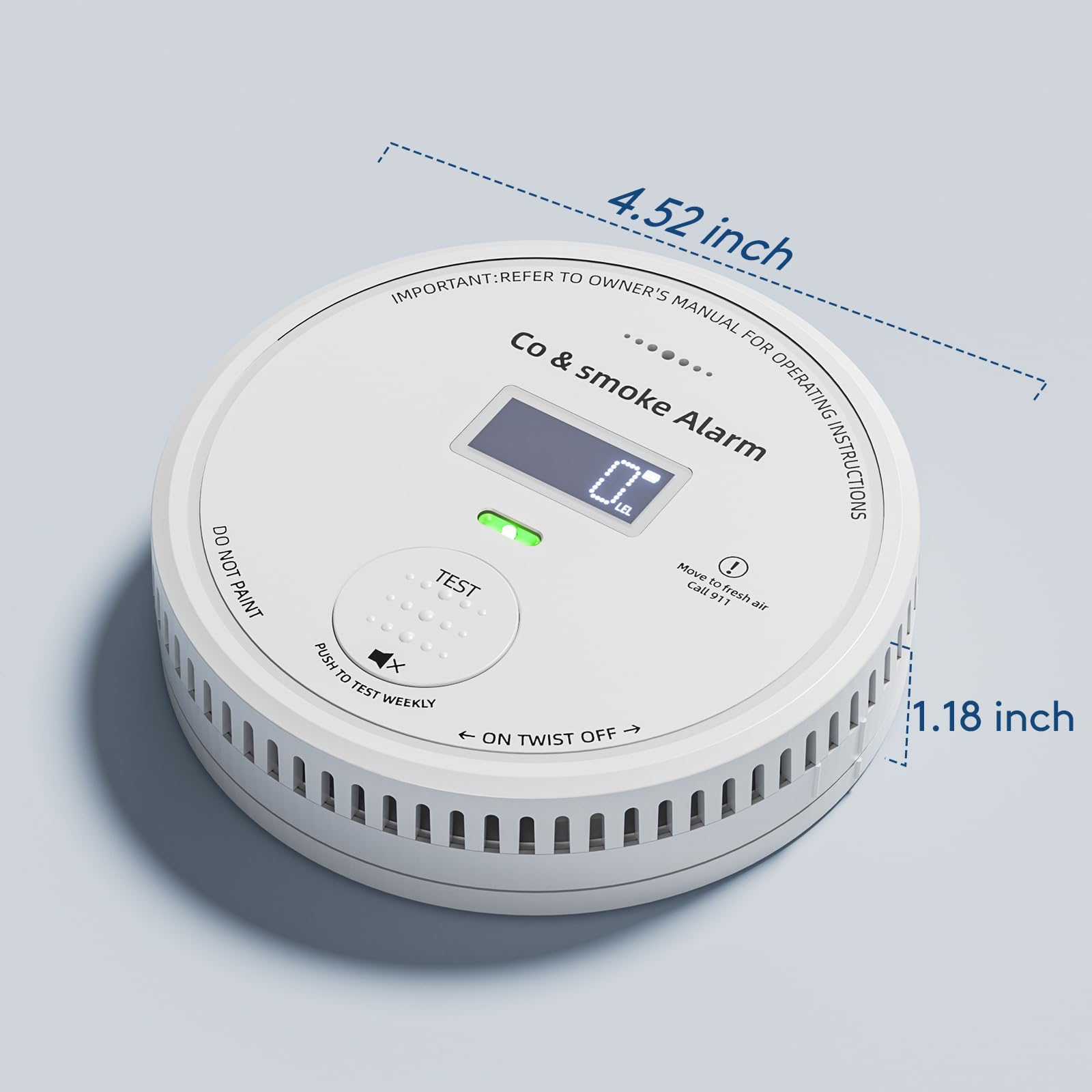ABORNI detector used in living room for safety