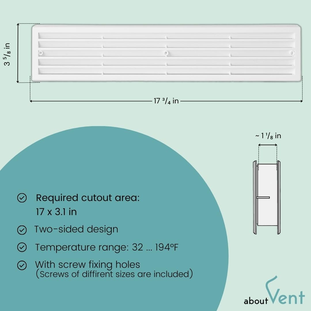 About Vent bathroom door vent use improves air movement.