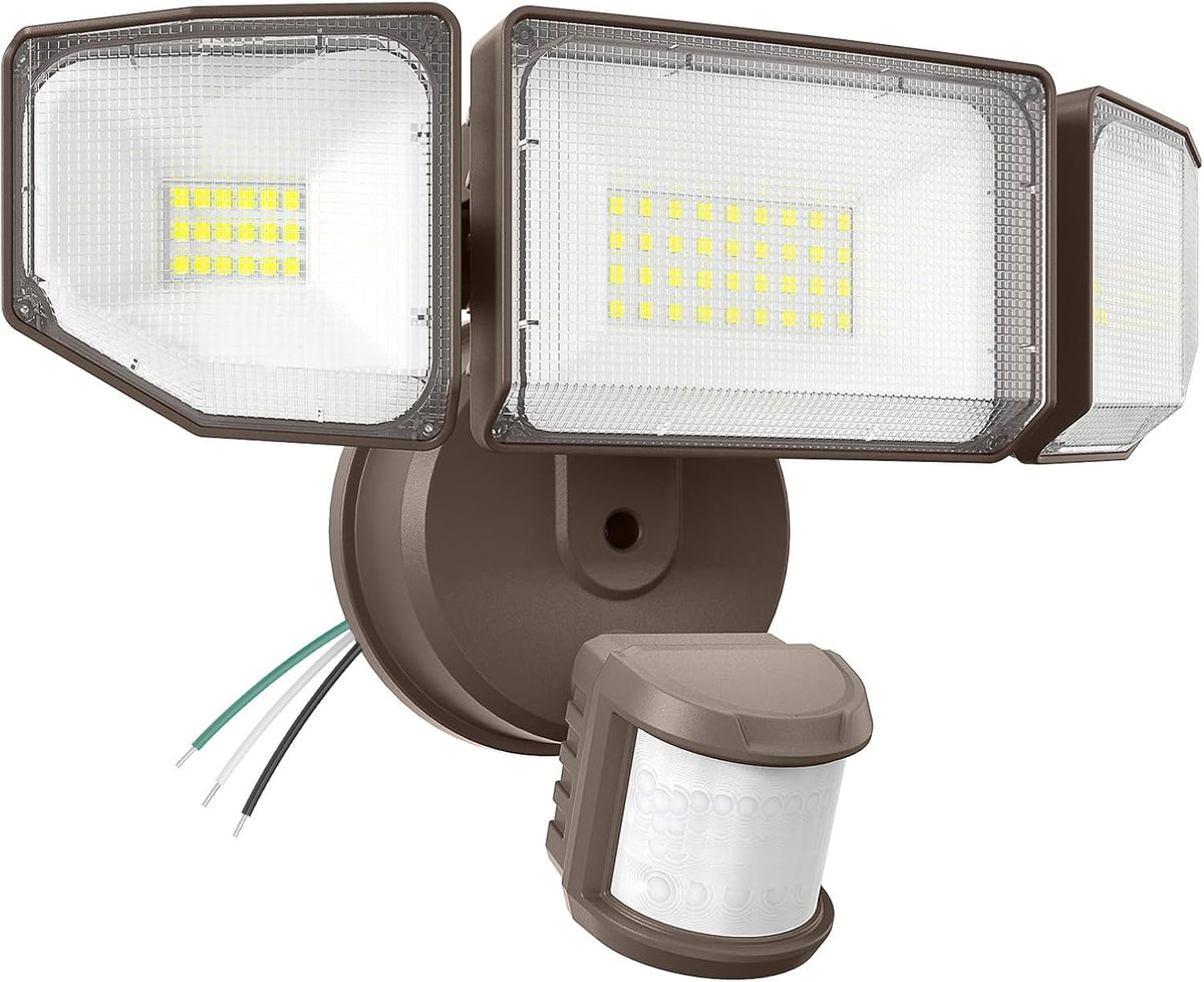 Abovizo 85W LED security light, front view, bright outdoor floodlight for yard.