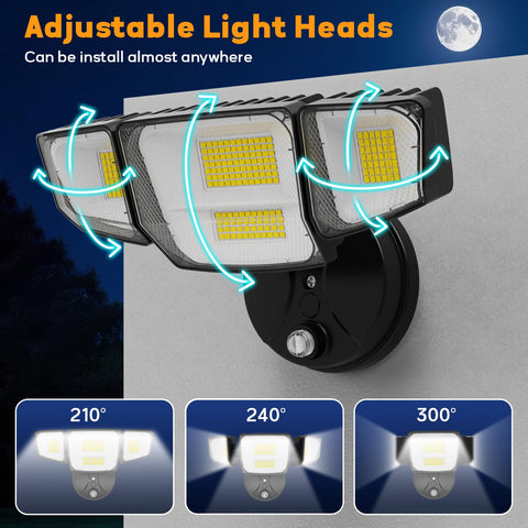 Abovizo 90W flood light heat-dissipating aluminum body enhances longevity.