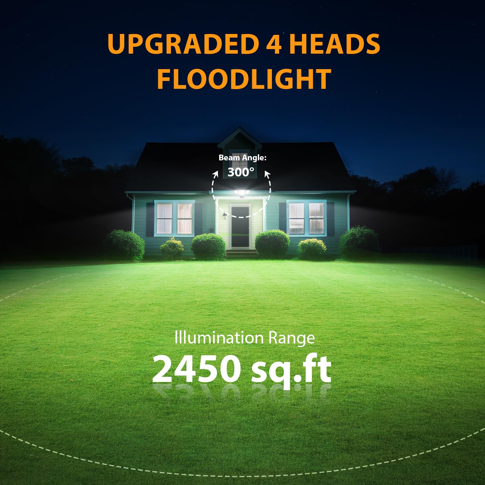 Abovizo 90W flood light IP65 waterproof construction resists rain and snow.