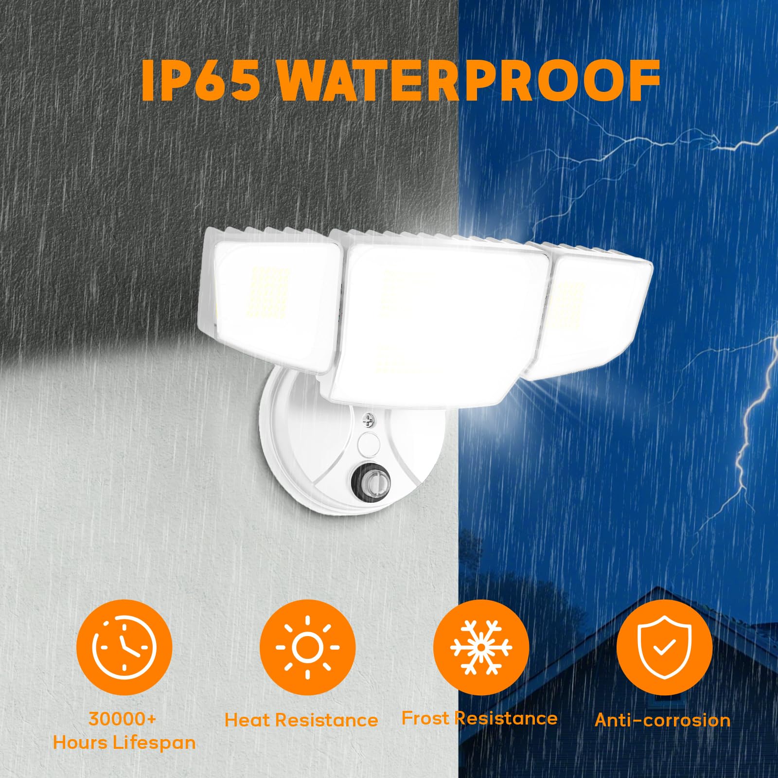 Abovizo 90W flood light demonstrates wide coverage up to 2450 sq ft.