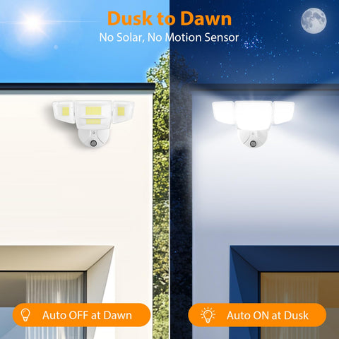 Abovizo 90W flood light four-head design with adjustable angles.
