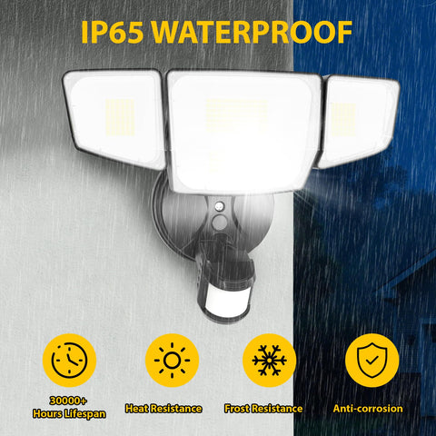 Abovizo aluminium housing with heat sink extends LED life.