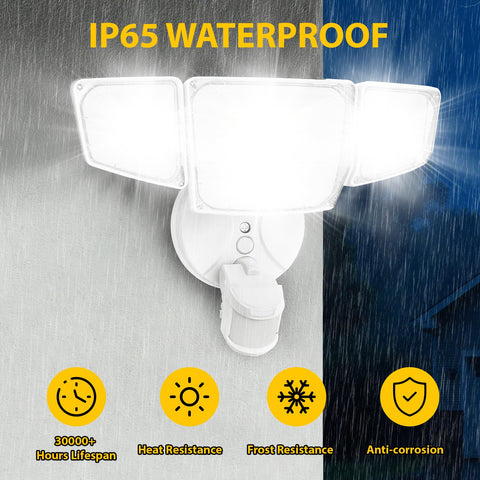 Covers up to 2,450 square feet for broad security.