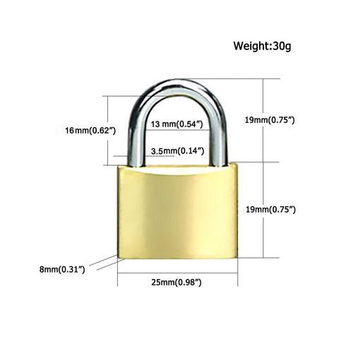 ABRA FOX miniature padlocks for school lockers and small boxes.