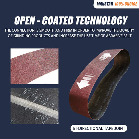 Abrasticle 150 grit belt ideal for surface smoothing on plastic