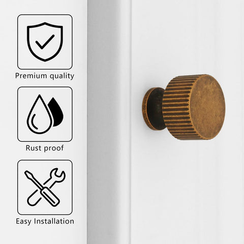 Abtopia knobs installed on cabinet for instant style upgrade