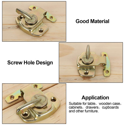 ABuff Align-N-Lock satin-finish gold adds subtle hardware detail.