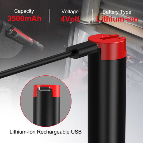 Abuiego 2Pack 4V battery side view highlights slim form factor