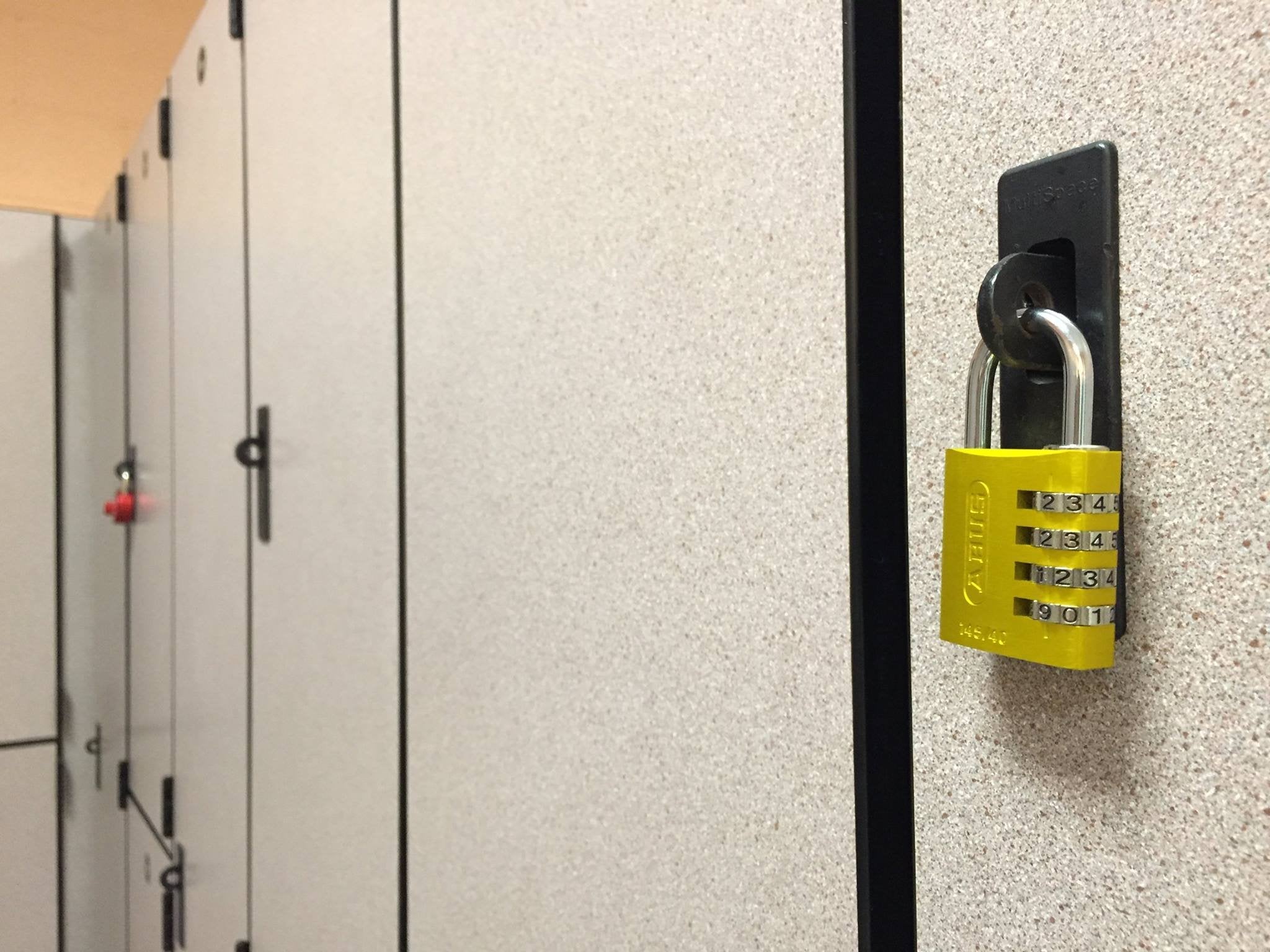 ABUS 145/40 padlock with aluminum body and corrosion-resistant coating for durability.