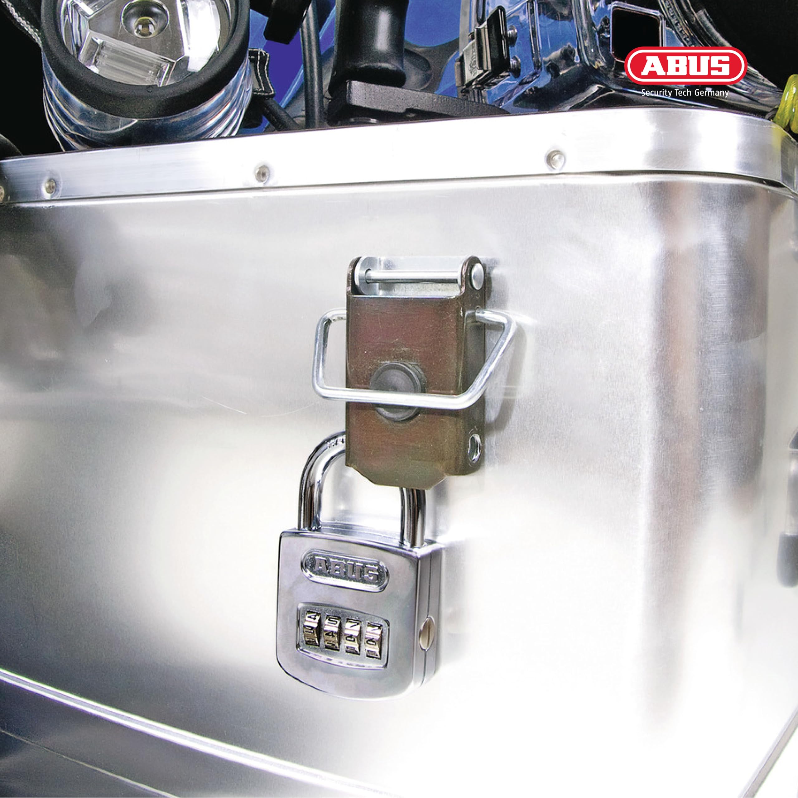 ABUS 160/50 B black and silver finish ideal for outdoor storage