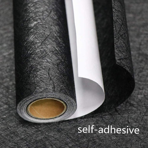 Abyssaly embossed texture wallpaper with self-adhesive backing for easy installation