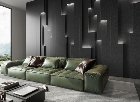 Abyssaly wipe-clean vinyl surface remains pristine with simple maintenance.