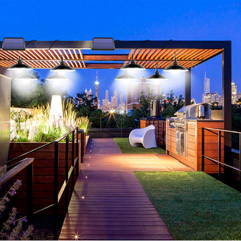 ABZXT dusk-to-dawn pendant with remote offers hands-free evening lighting.