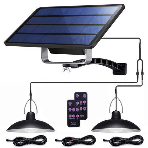 ABZXT solar pendant panel outdoors charging in sun for reliable power.