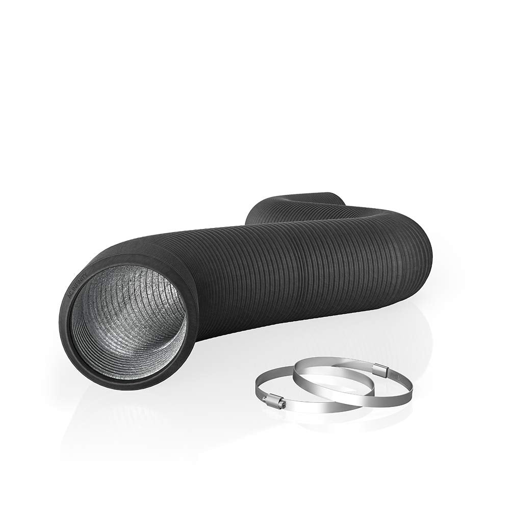 AC Infinity 6-inch aluminum ducting shown in use for easy HVAC installation.
