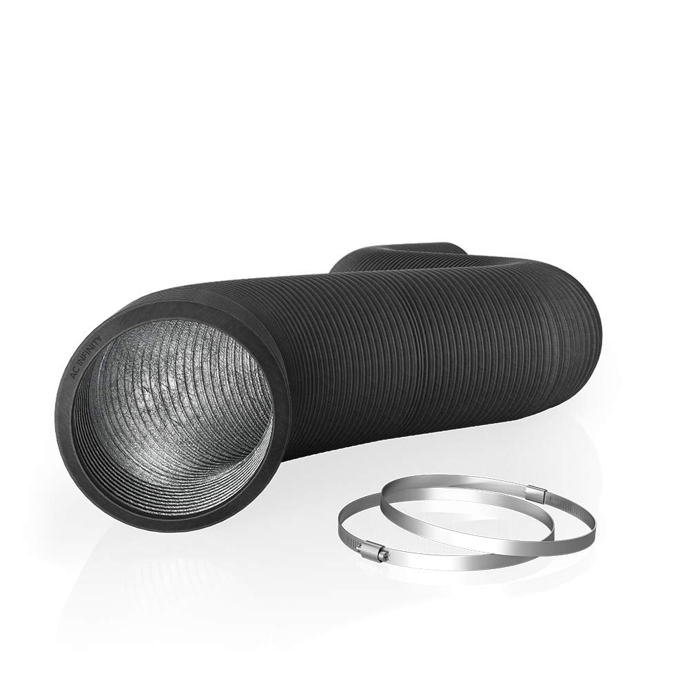 AC Infinity 8-inch ducting with four-layer durability for leak resistance.
