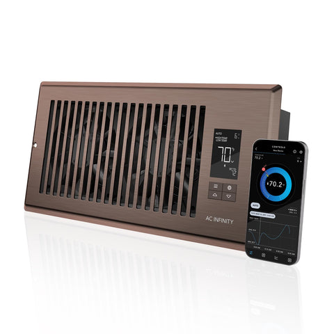 AC Infinity AIRTAP T4 Bronze front panel with sleek anodized finish