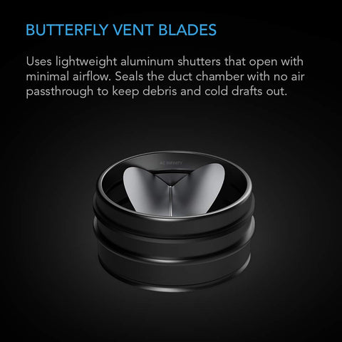 AC Infinity gasketed damper creates airtight connection in ductwork.