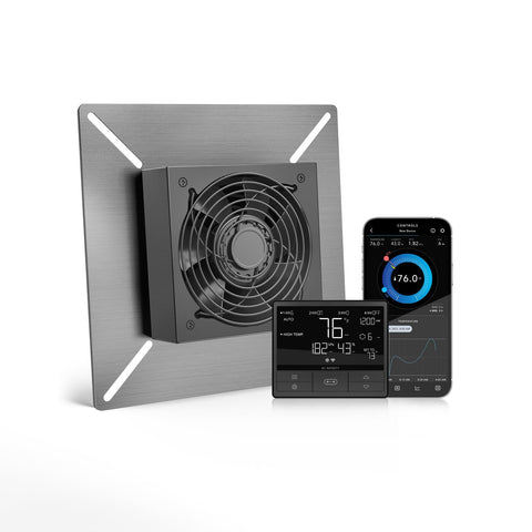 AC Infinity AIRTITAN T3 front view with 6inch exhaust fan for efficient air exchange.
