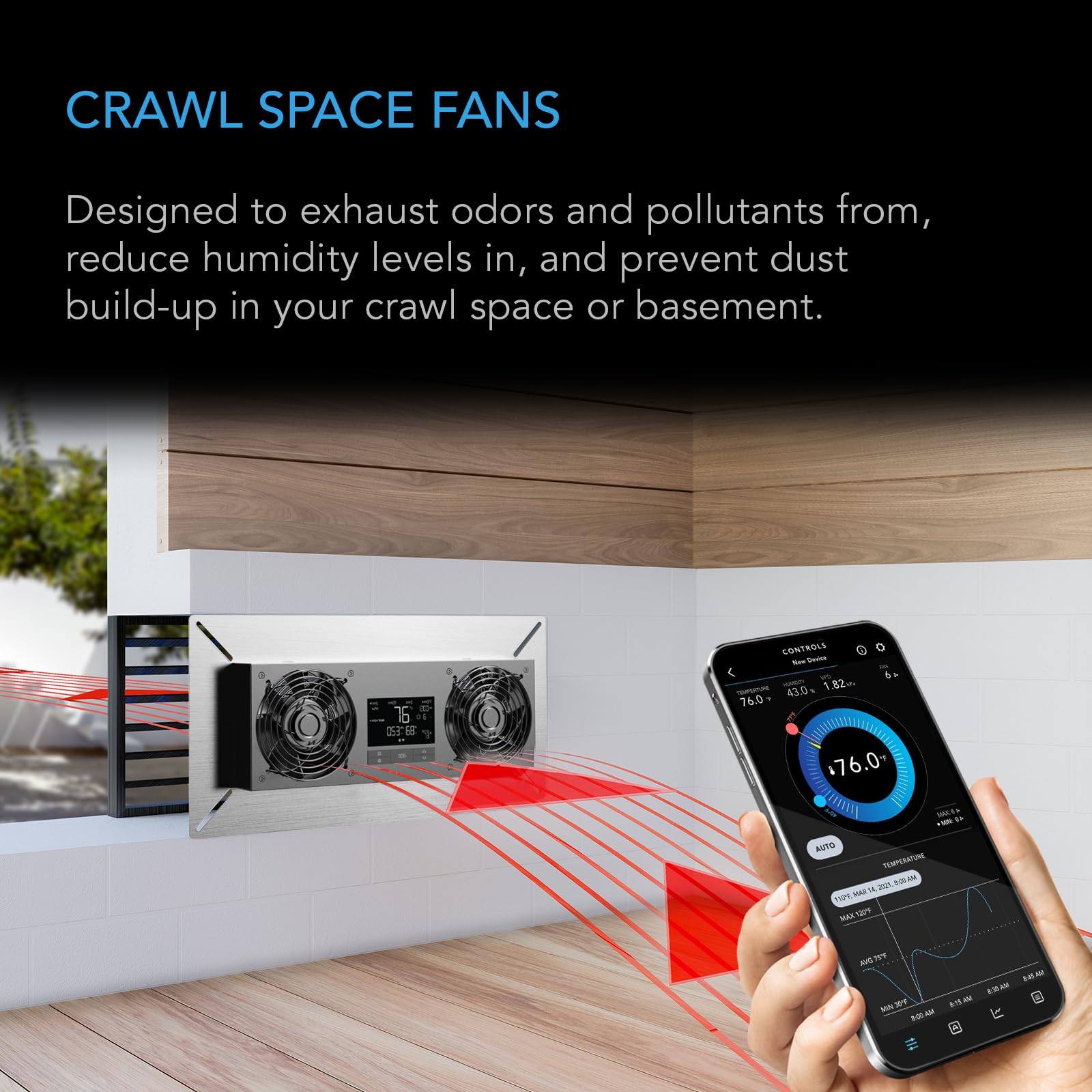 AC Infinity AIRTITAN T8 WiFi app setup for automated control