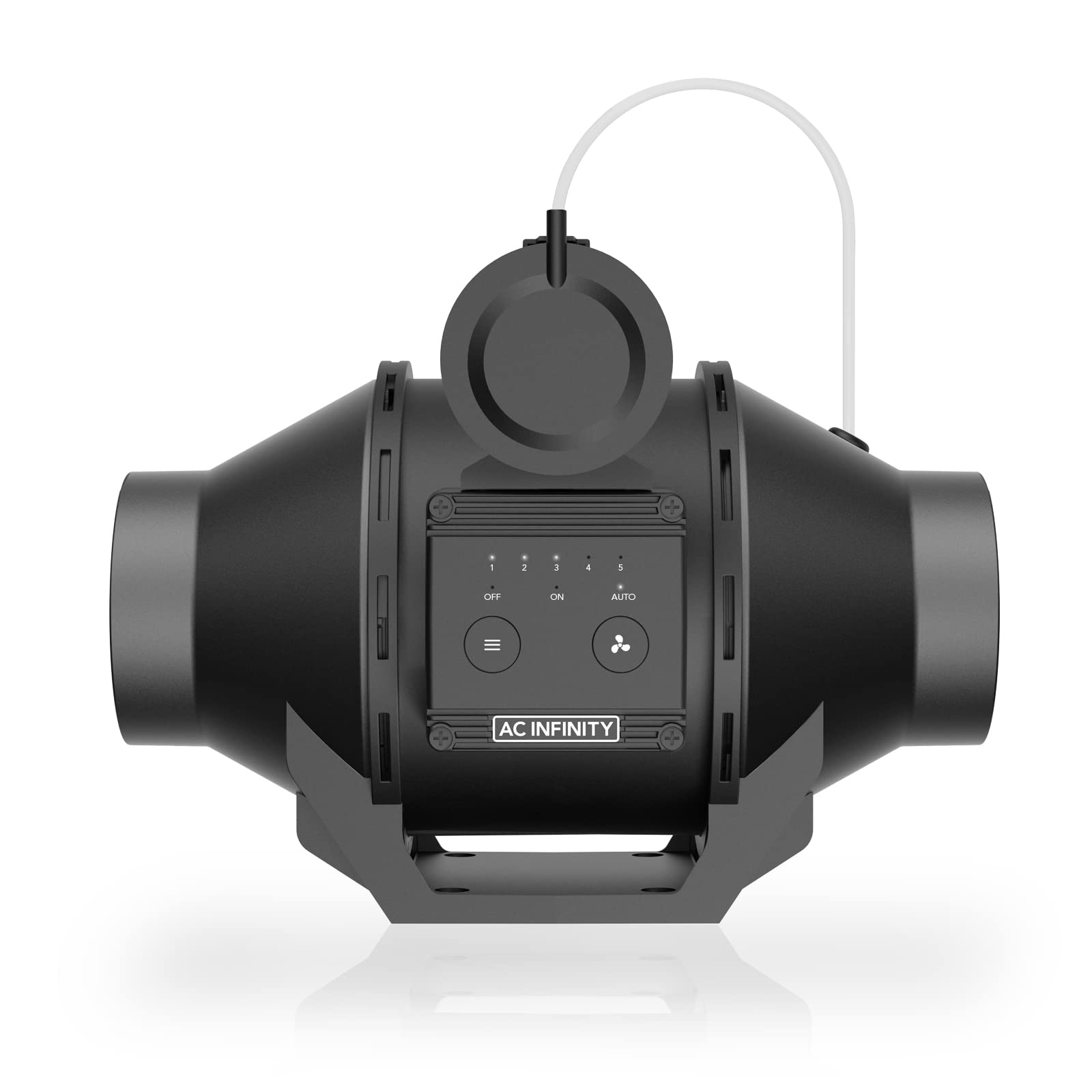 AC Infinity automatic 4-inch inline duct fan boosts airflow in ducts