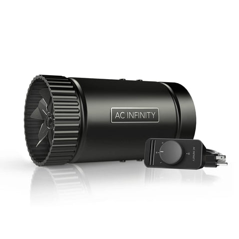AC Infinity RAXIAL S4 inline fan in duct view boosts HVAC airflow