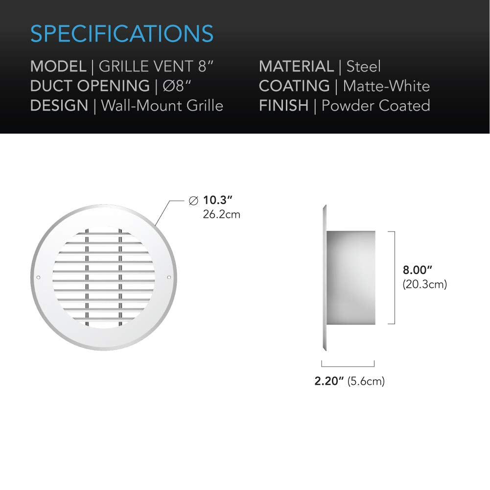 AC Infinity hardware pack includes screws for quick wall or cabinet mounting.