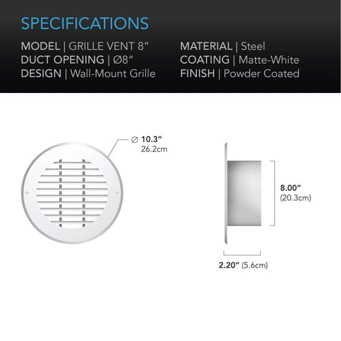 AC Infinity hardware pack includes screws for quick wall or cabinet mounting.