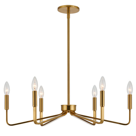 ACANER chandelier uses E12 bulbs for customizable brightness.