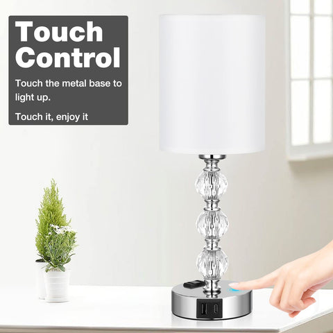 Acaxin 3-way dimmable bedside lamp adapts from night-light to task lighting.