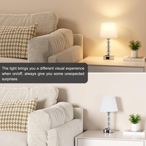 Acaxin two LED bulbs included for flicker-free, bright illumination.