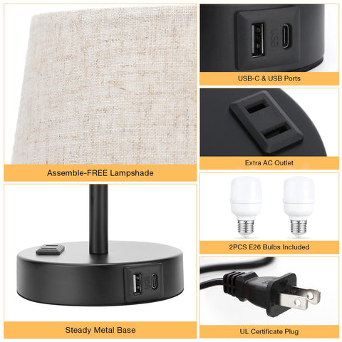 Acaxin compact lamps suit narrow spaces like beside beds or desks.