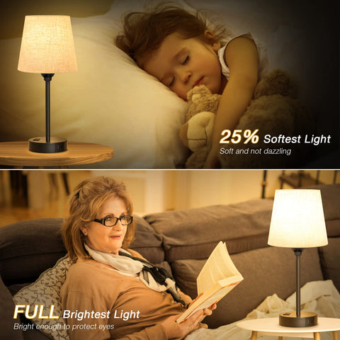 Acaxin two-pack fits small spaces and complements modern bedrooms.