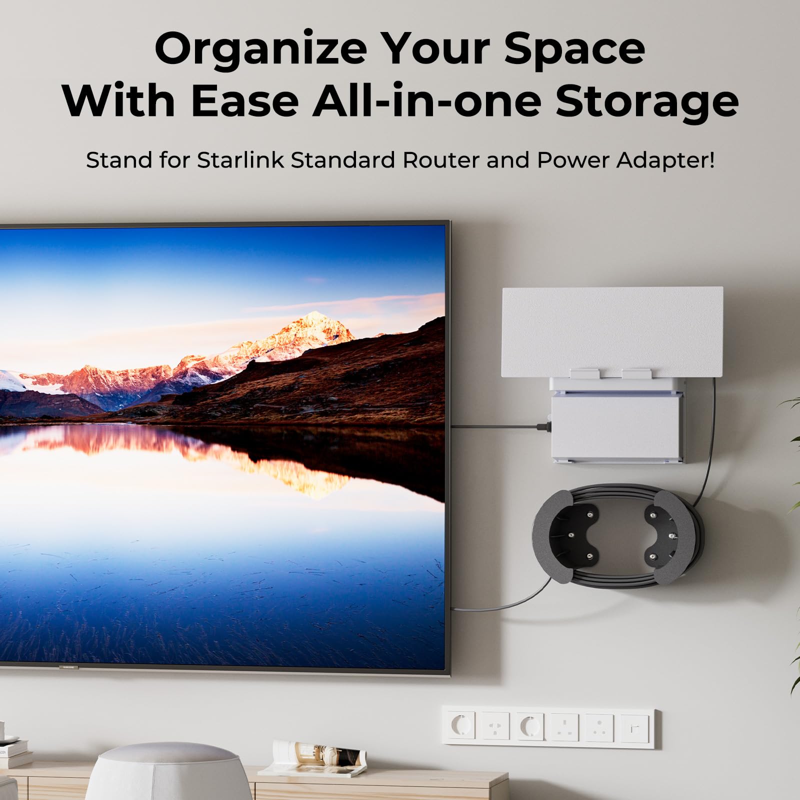 Accecraft Starlink Router Mount features ABS durability for daily use.