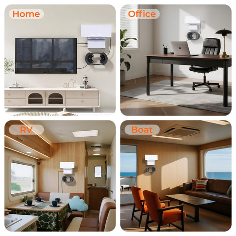 Accecraft Starlink Router Mount has a sleek profile for discreet placement.