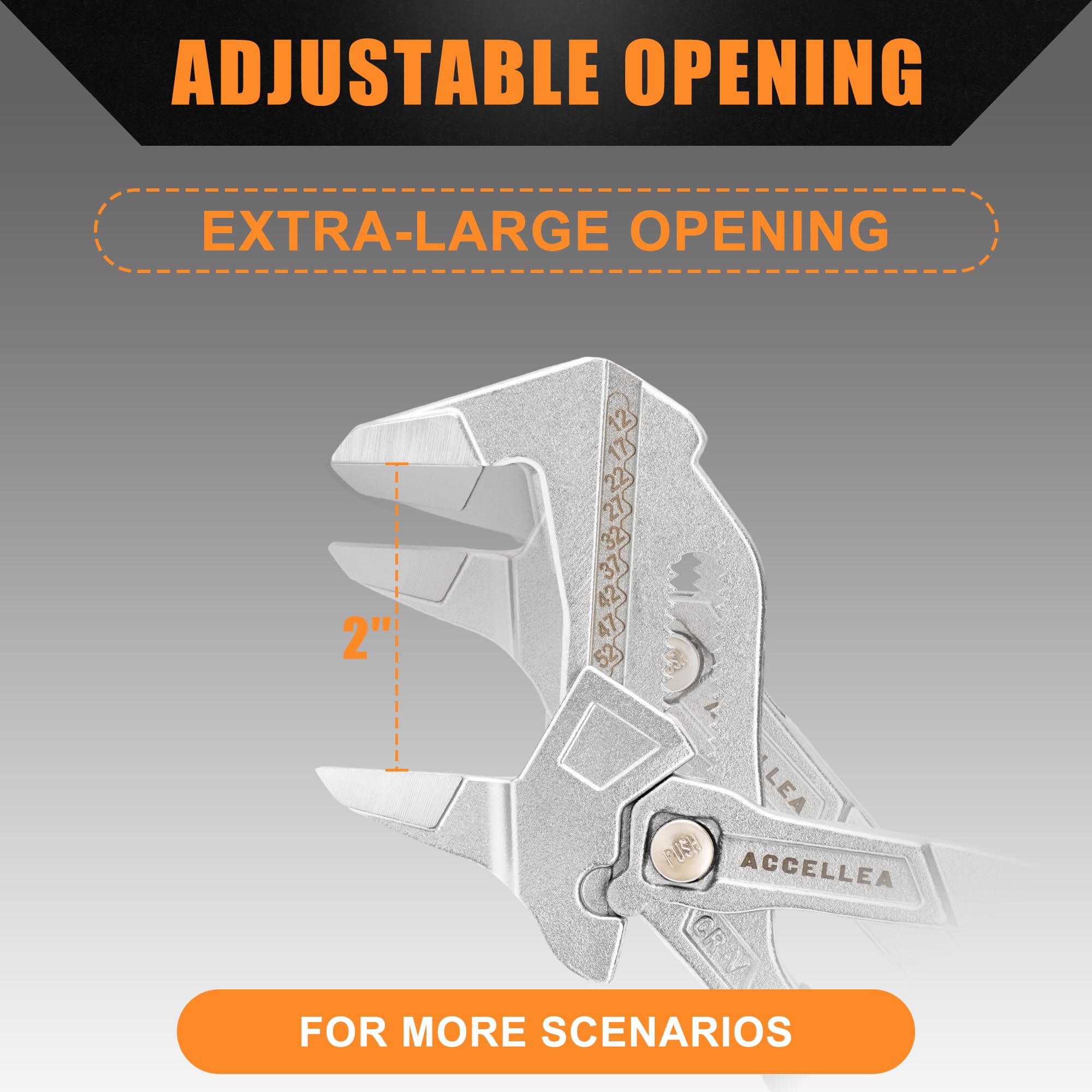 ACCELLEA non-slip ergonomic grip keeps control during use.