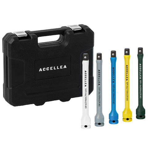 ACCELLEA torque extension set with color-coded coating for quick identification during repairs.