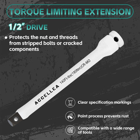 ACCELLEA storage case keeps the torque extension bars organized for portability.