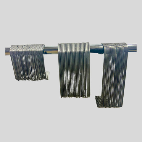 Accutech powder coating hook kit packaging shows organized box for quick hook selection.