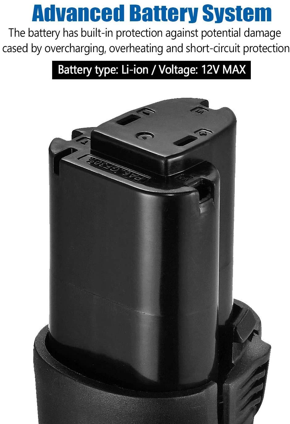 AB1207LA-P2 in use with G12 tools, interchangeable power for drill and impact wrench.