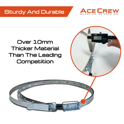 Ace Crew easy bag size adjustment for flexible setups