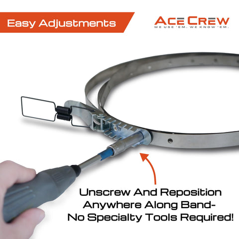 Ace Crew five-eighth inch wide mild steel clamp construction