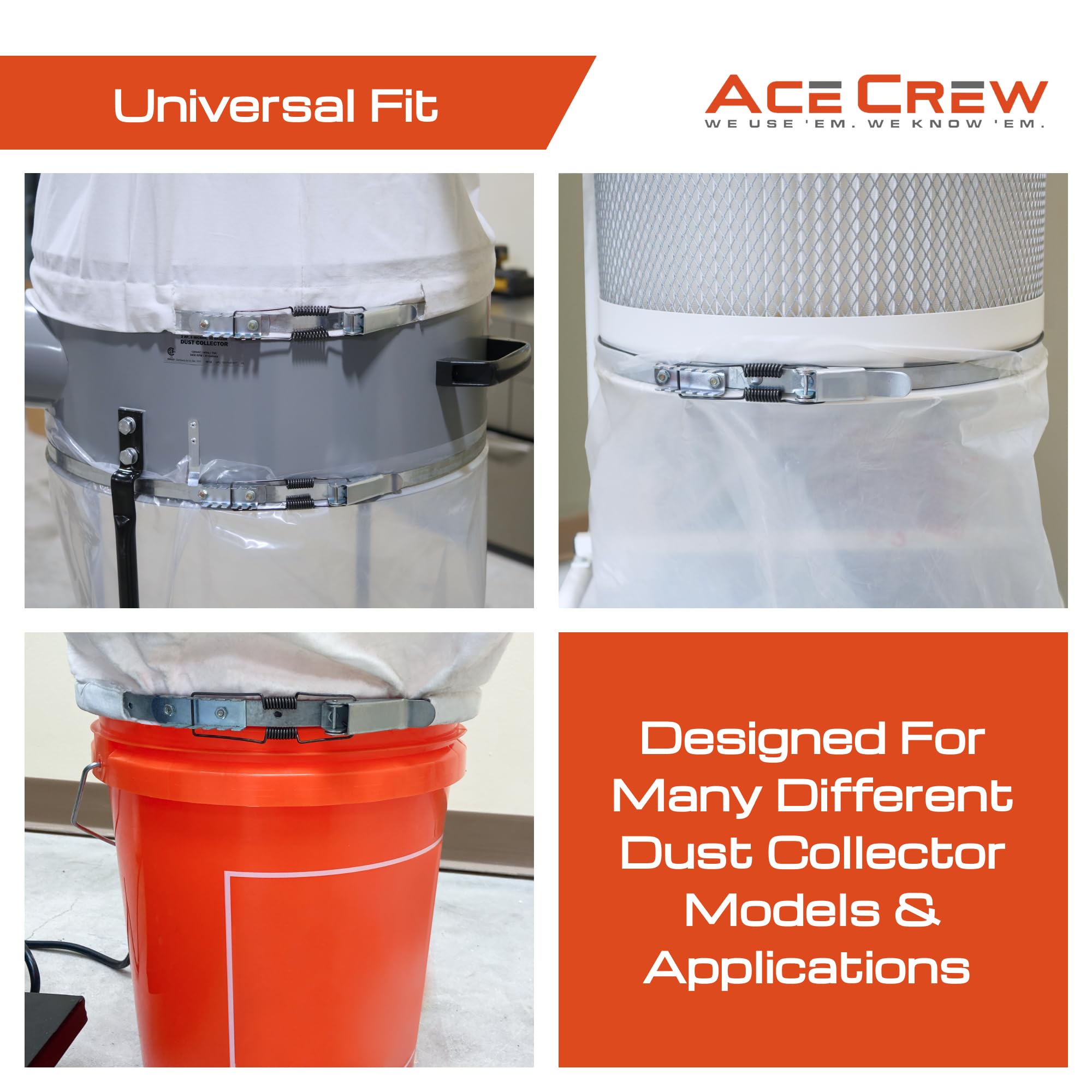 Ace Crew hot-dipped galvanized finish resists corrosion in dusty spaces